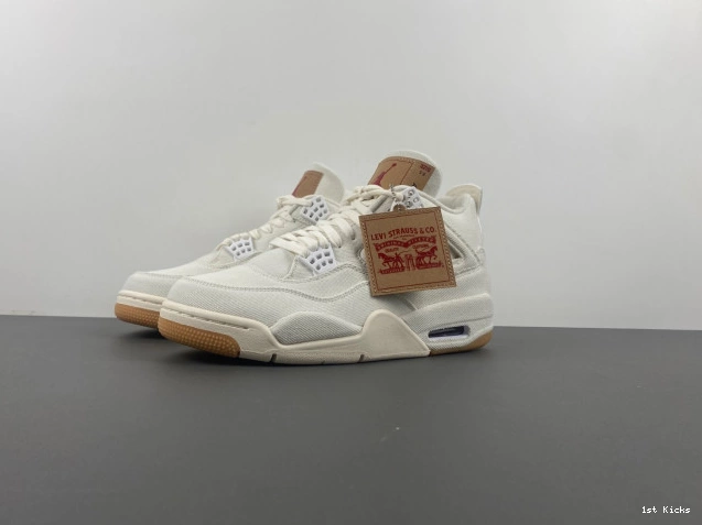 'White' x AO2571-100 Jordan Air 4 Levi's 0602